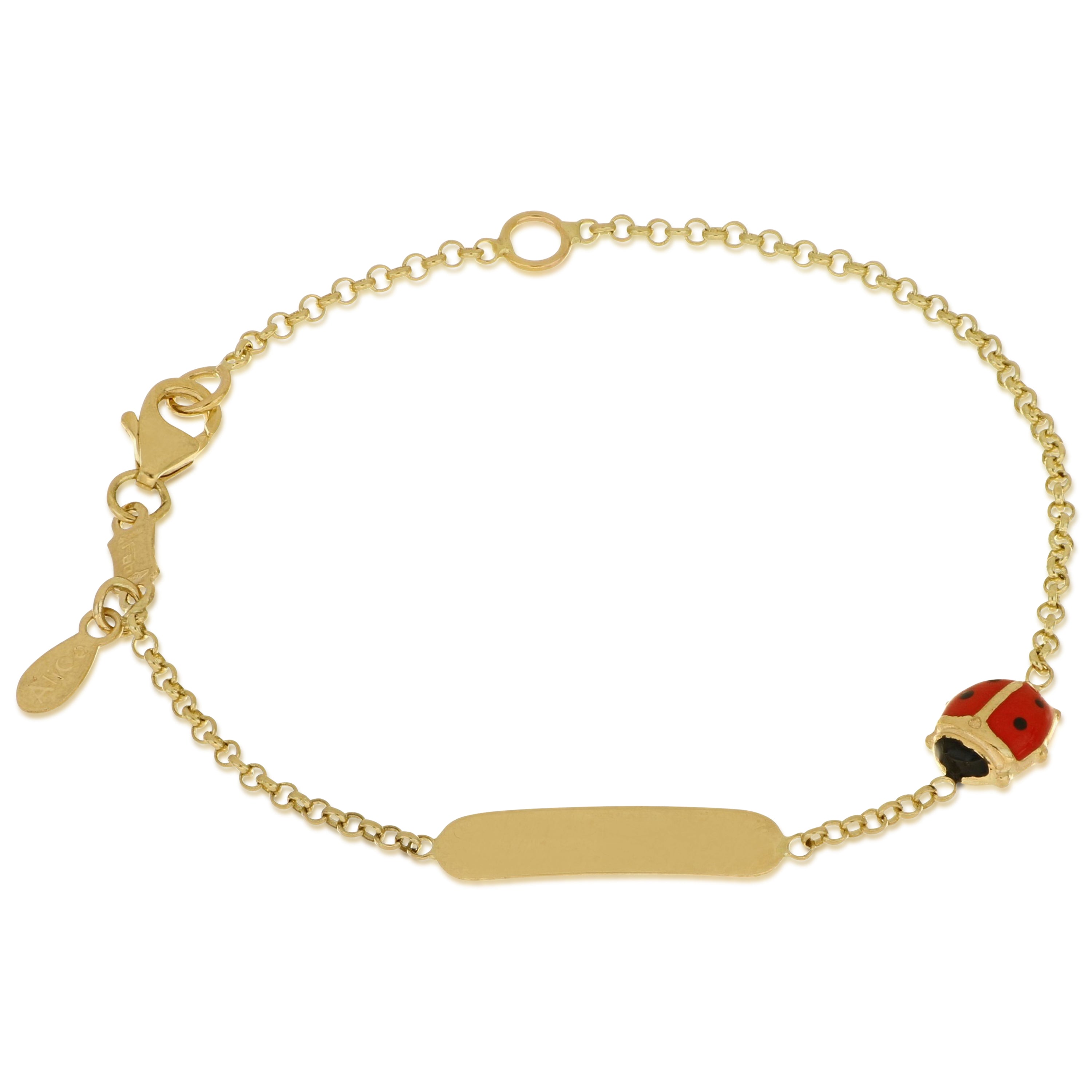 18K Italian Gold Baby Bracelet – 803321745450 – SKU 803321745450