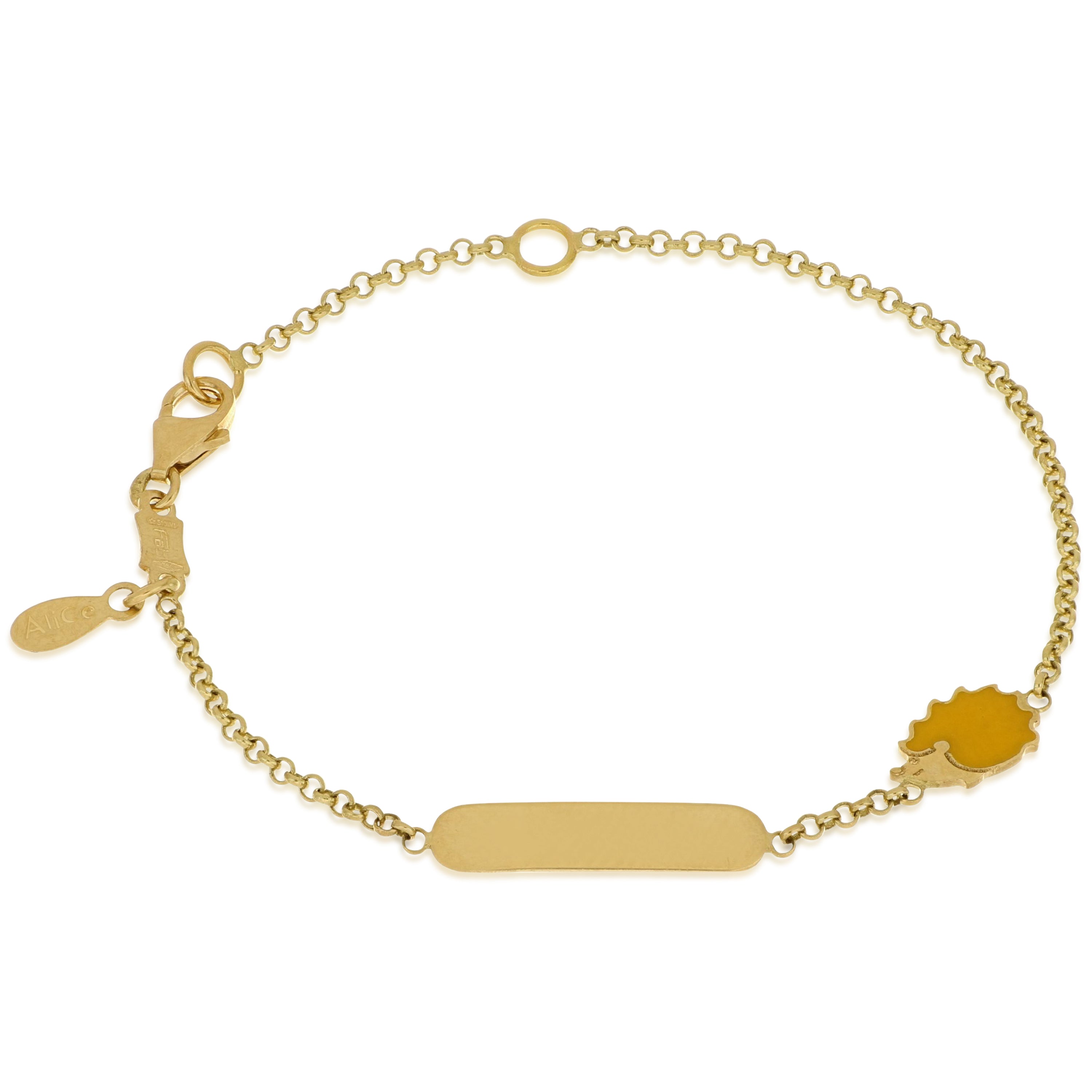 18K Italian Gold Baby Bracelet – 803321745457 – SKU 803321745457