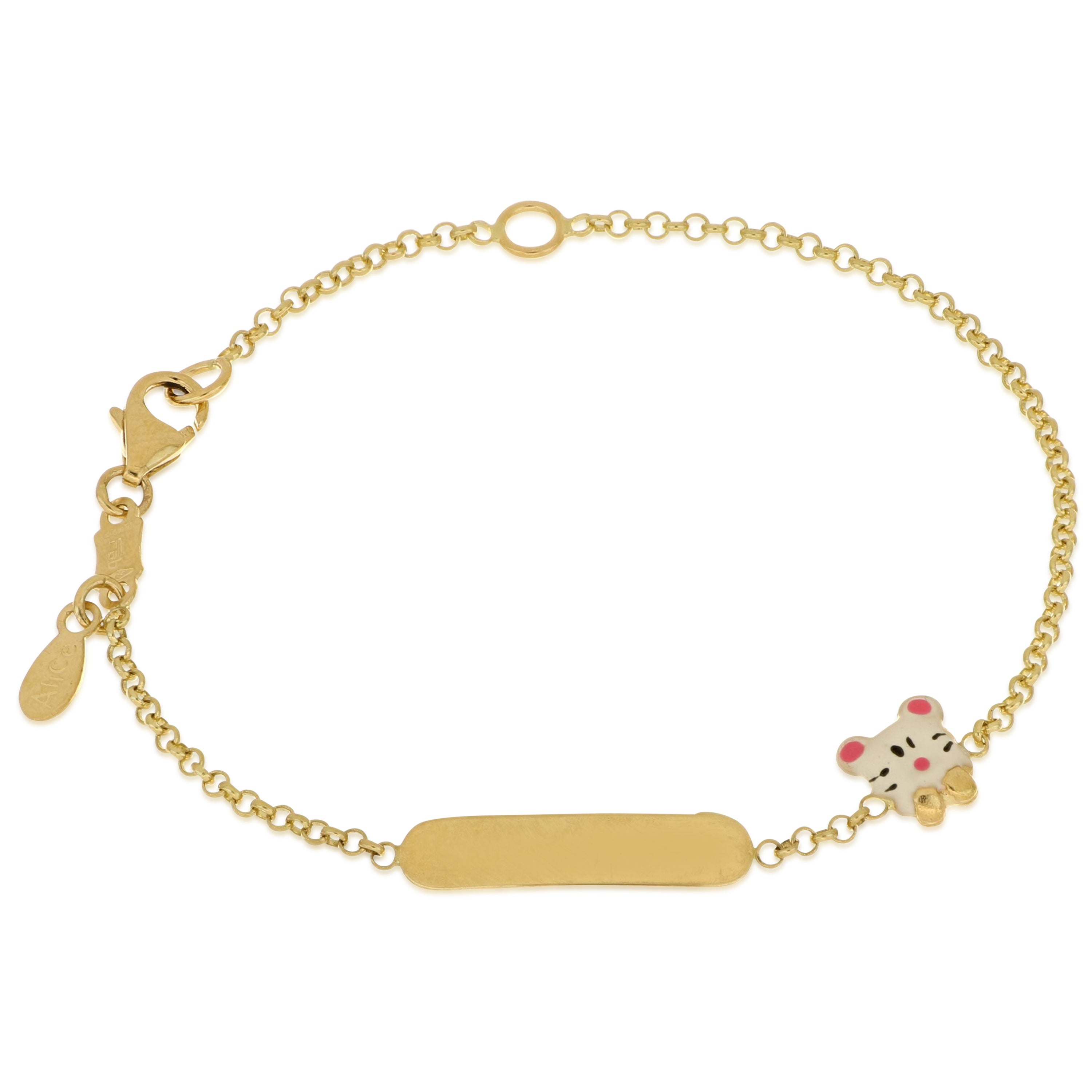 18K Italian Gold Baby Bracelet – 803321745461 – SKU 803321745461