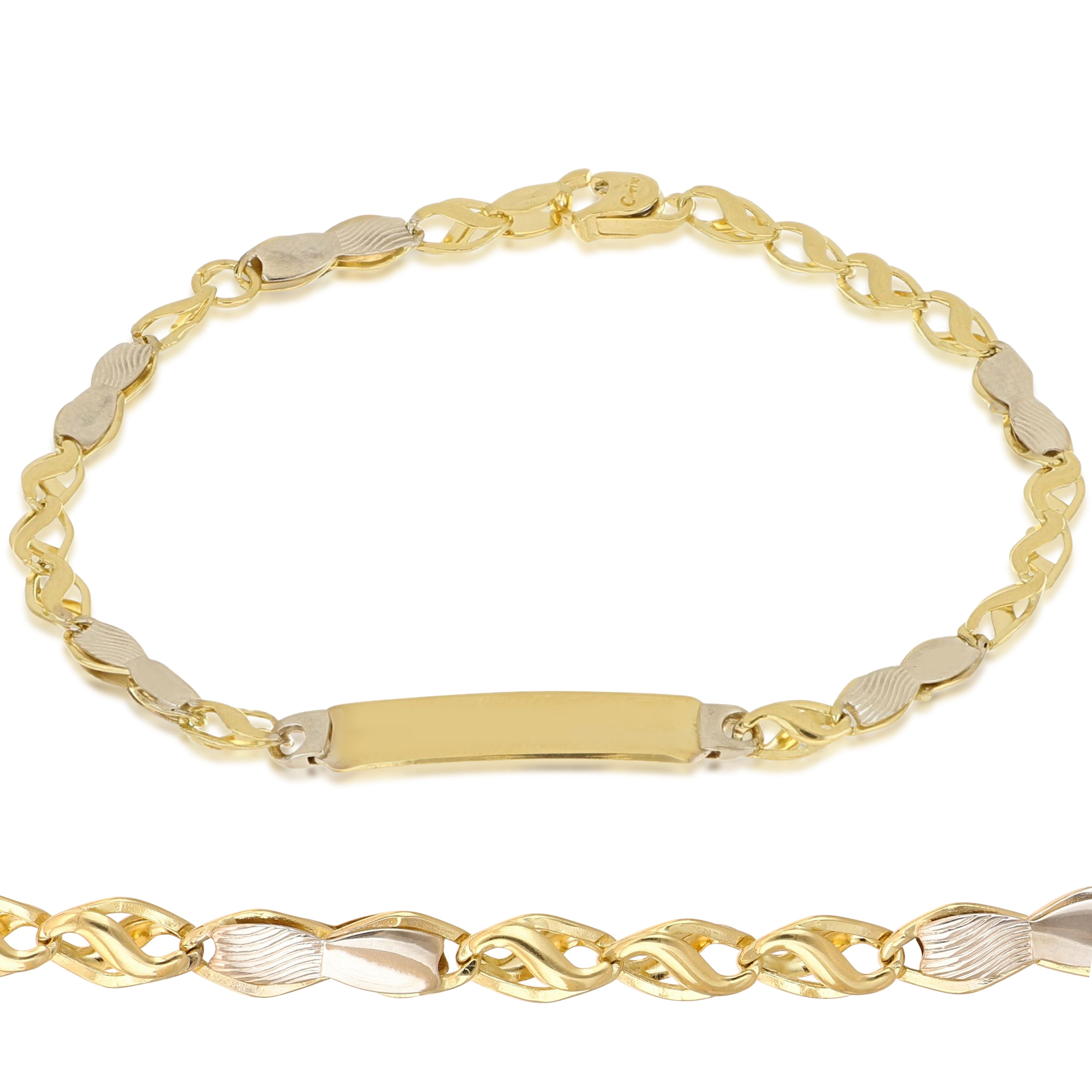 18K Italian Gold Baby Bracelet – 803321746040 – SKU 803321746040