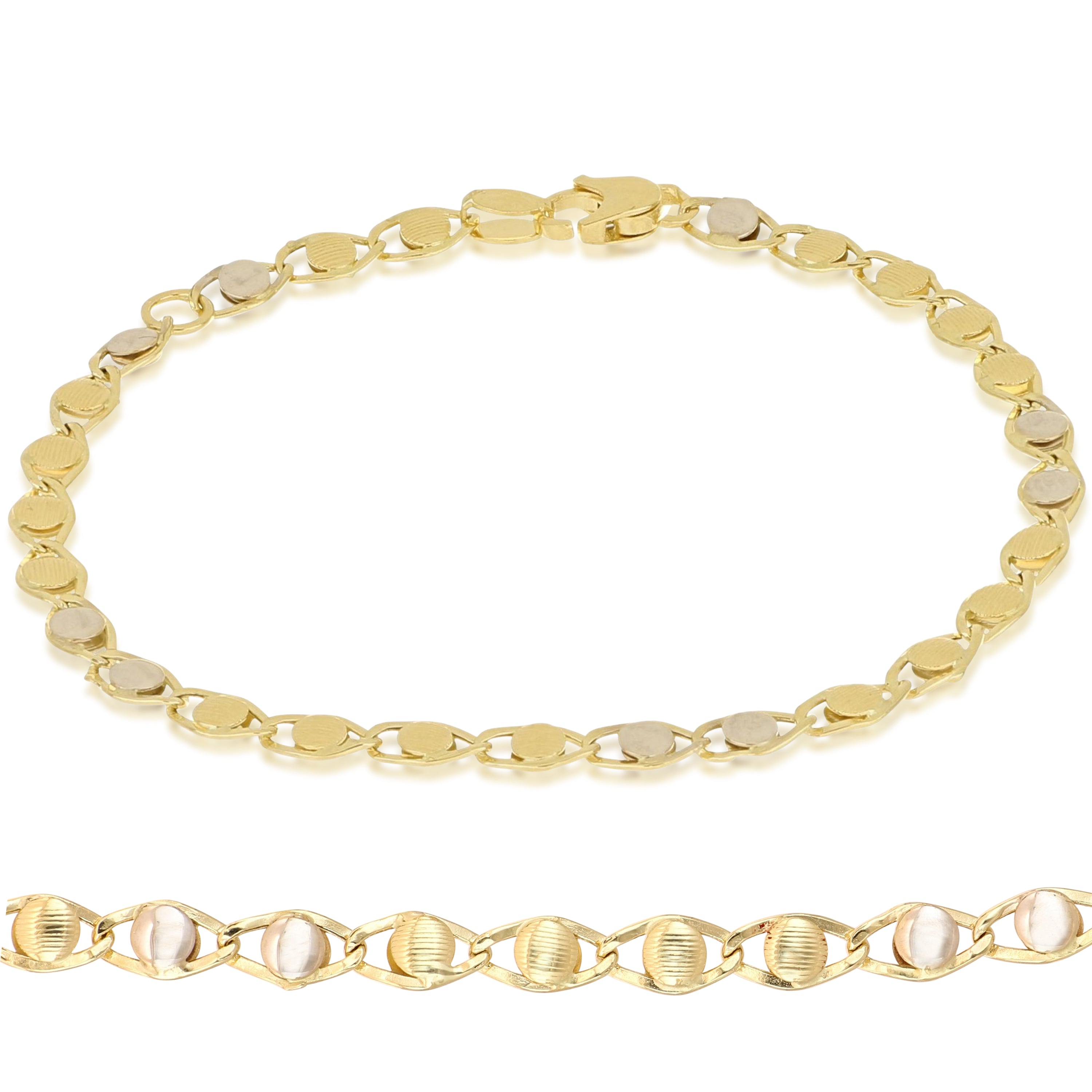 18K Italian Gold Baby Bracelet – 803321746043 – SKU 803321746043