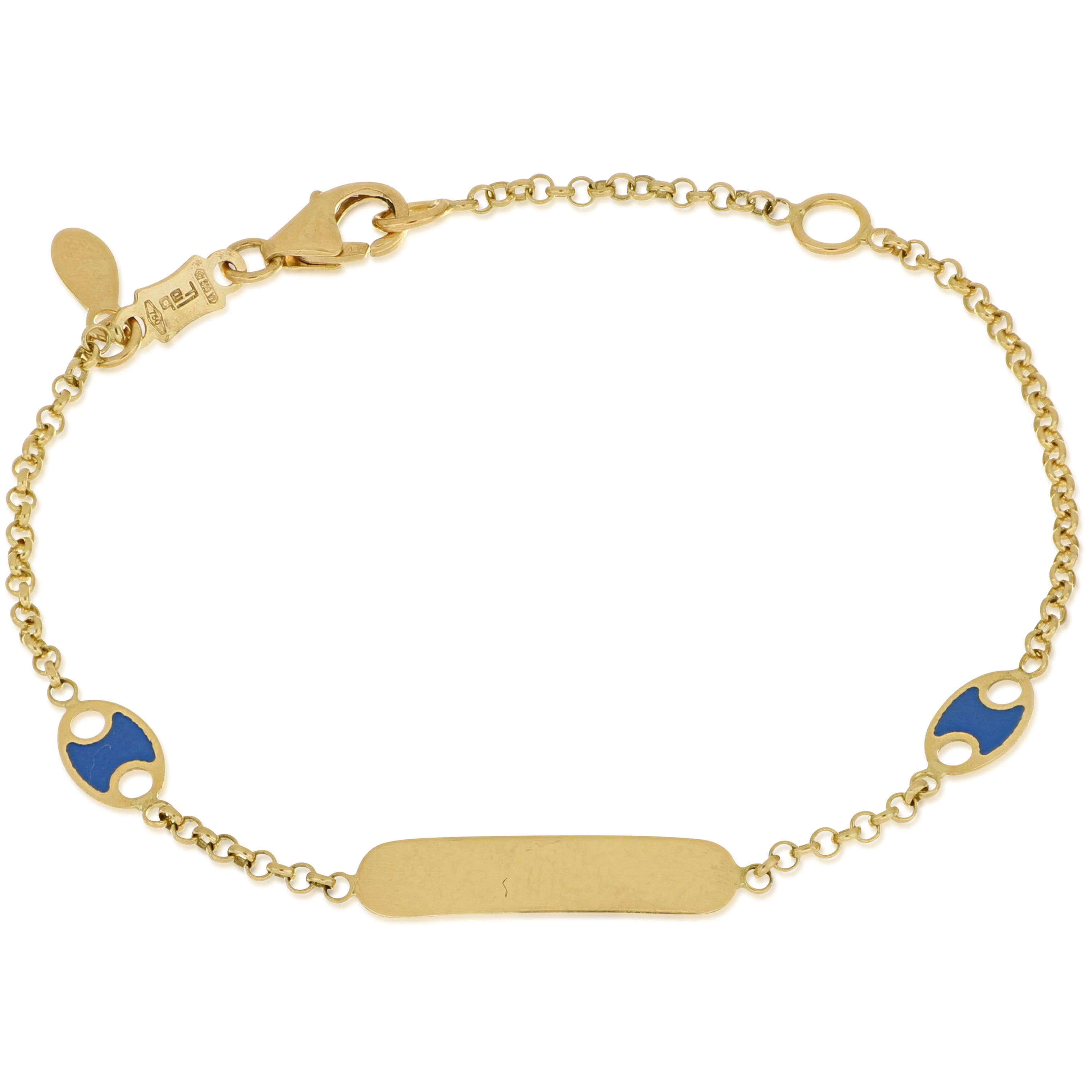 18K Italian Gold Baby Bracelet – 803321746211 – SKU 803321746211