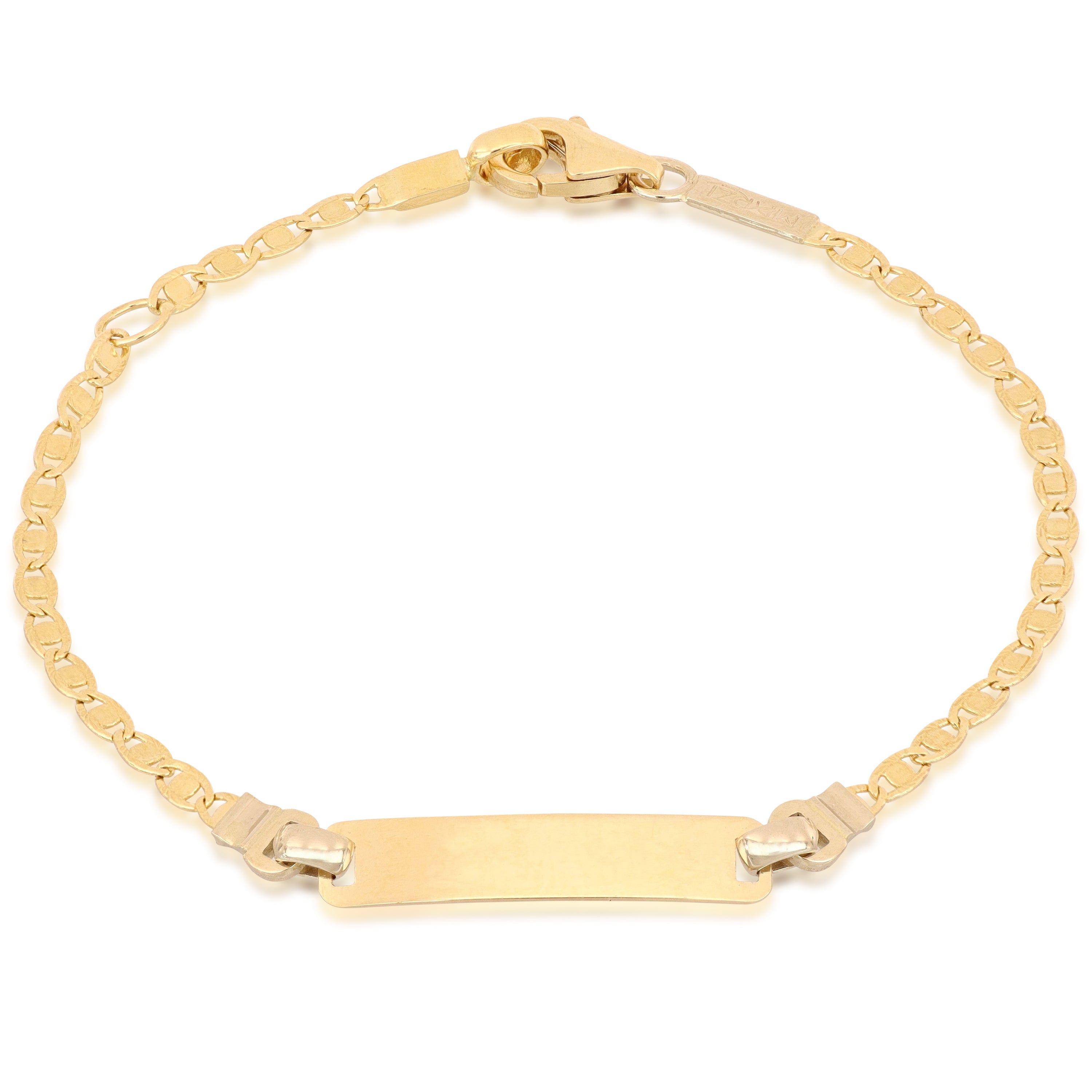 18K Italian Gold Baby Identity Bracelet – SKU 803321746612