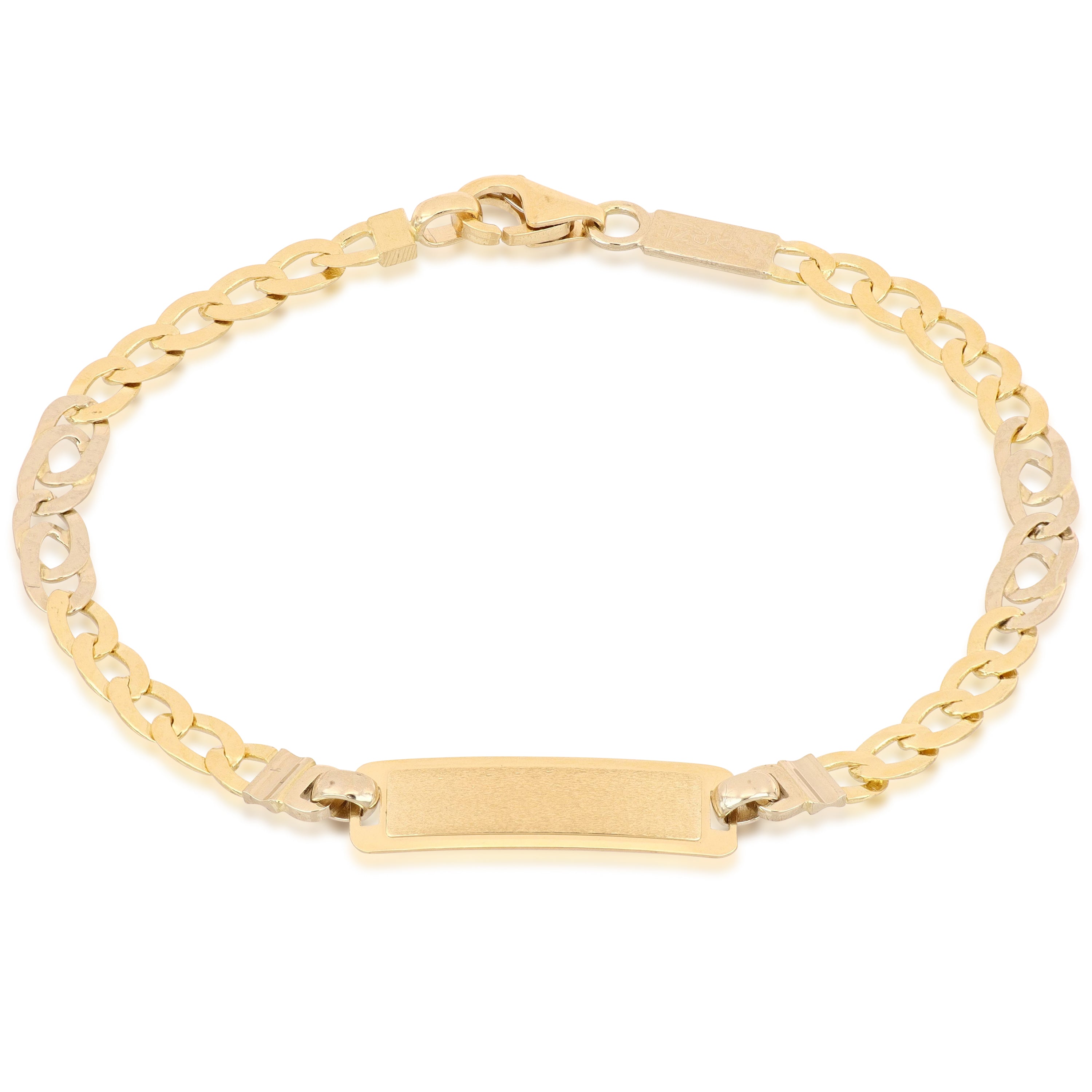 18K Italian Gold Baby Identity Bracelet – SKU 803321746615