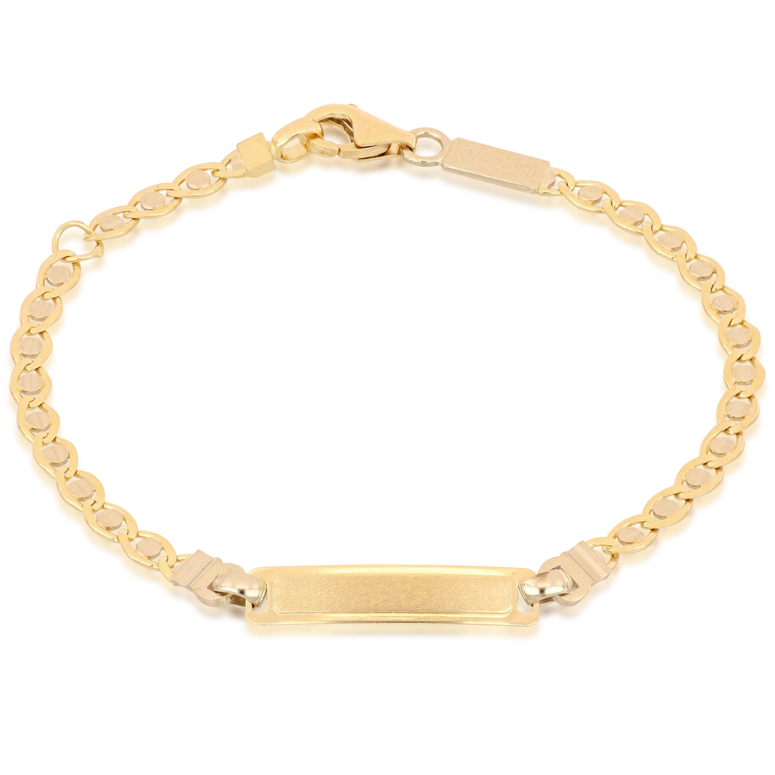 18K Italian Gold Baby Identity Bracelet – SKU 803321746616