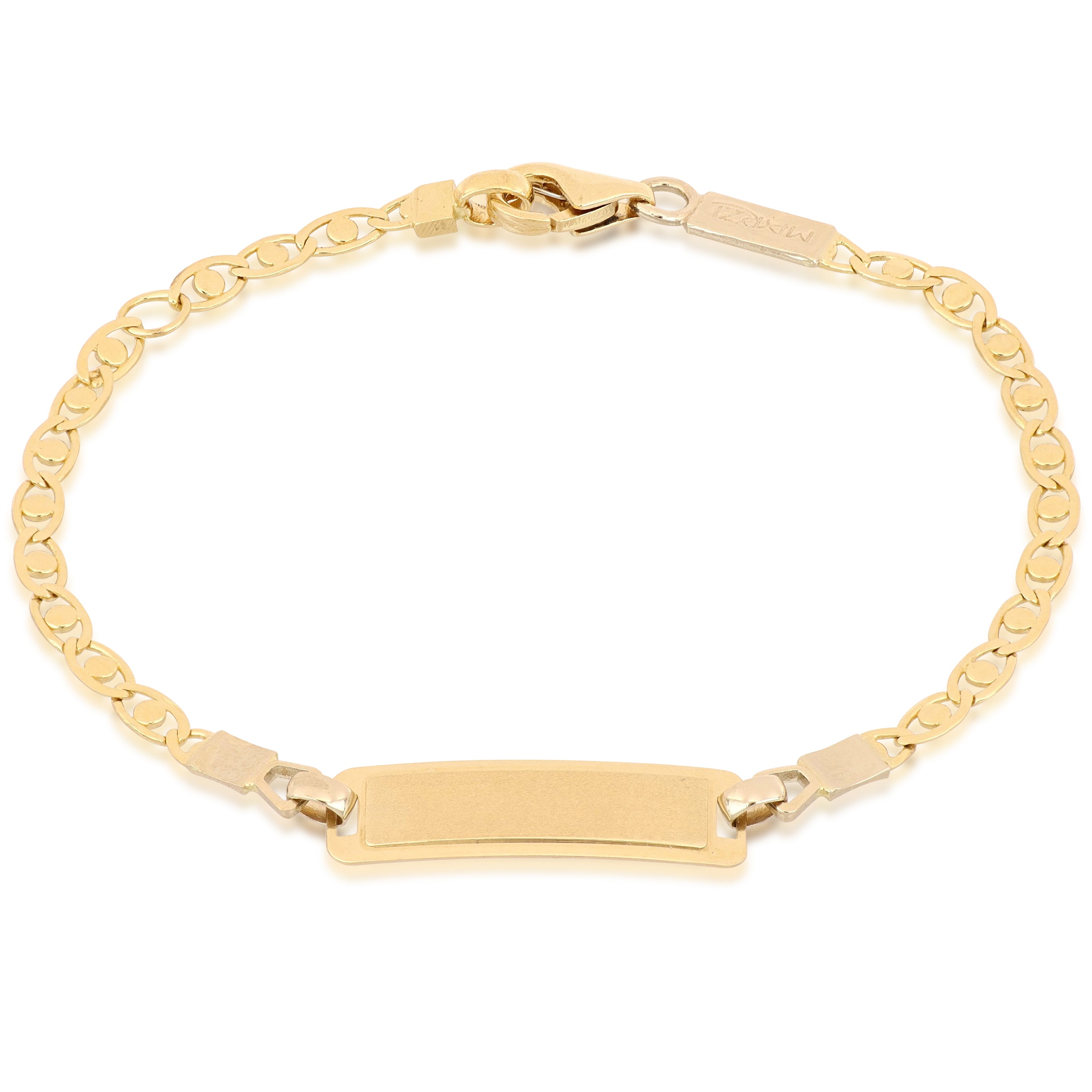 18K Italian Gold Baby Identity Bracelet – SKU 803321746620