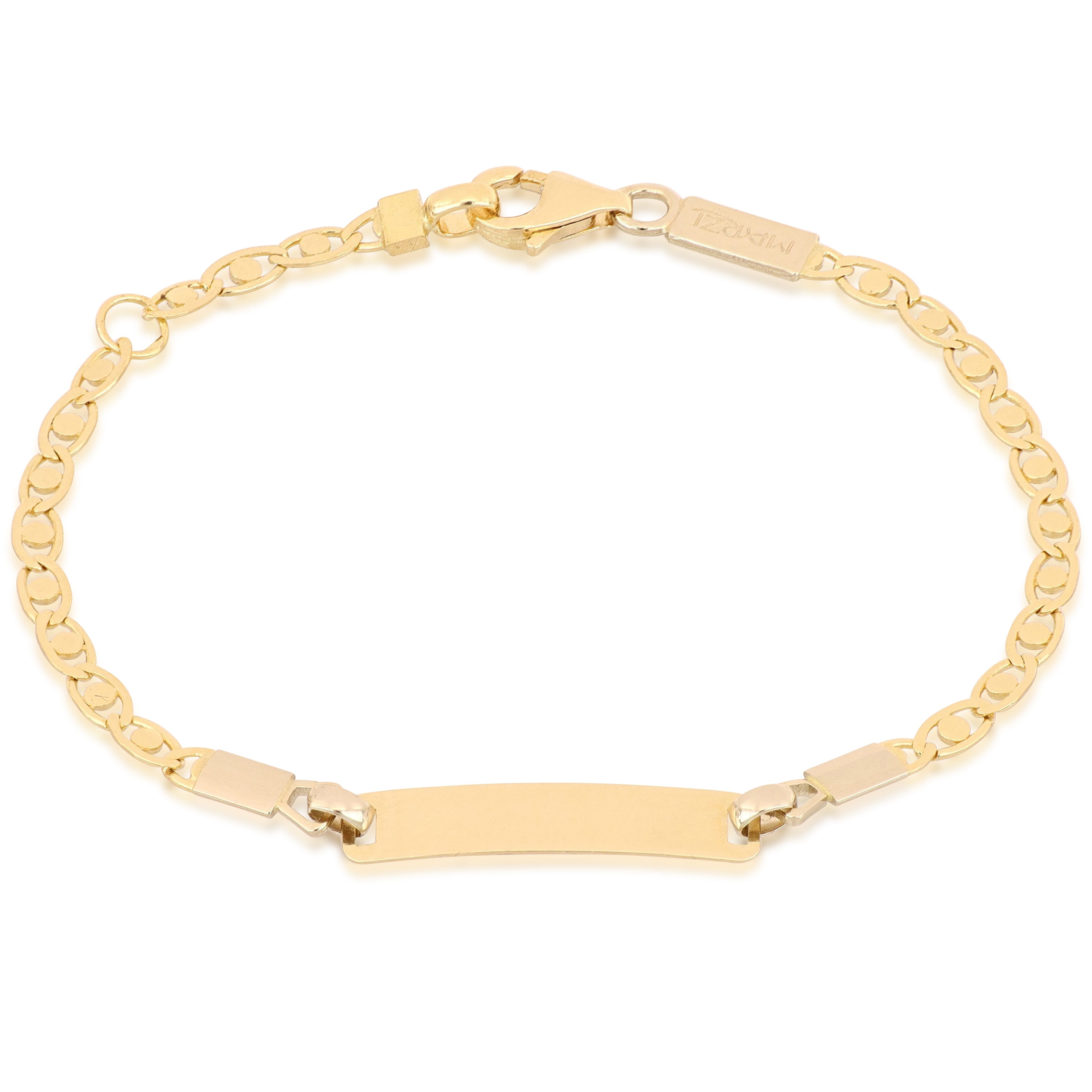 18K Italian Gold Baby Identity Bracelet – SKU 803321746621