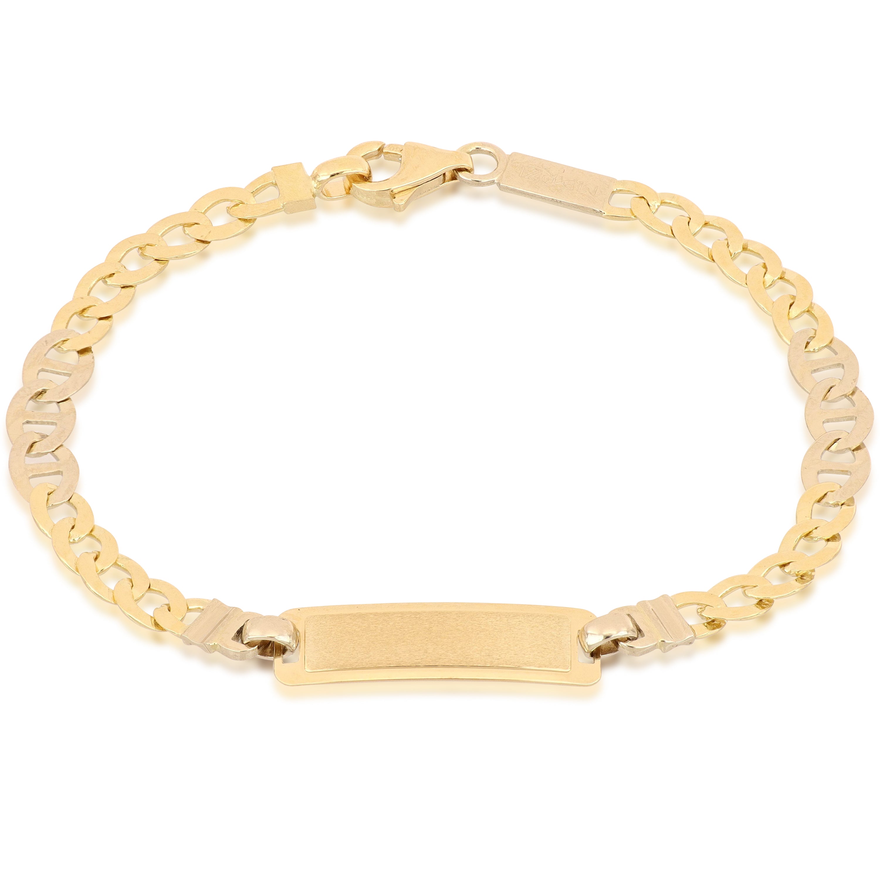 18K Italian Gold Baby Identity Bracelet – SKU 803321746625