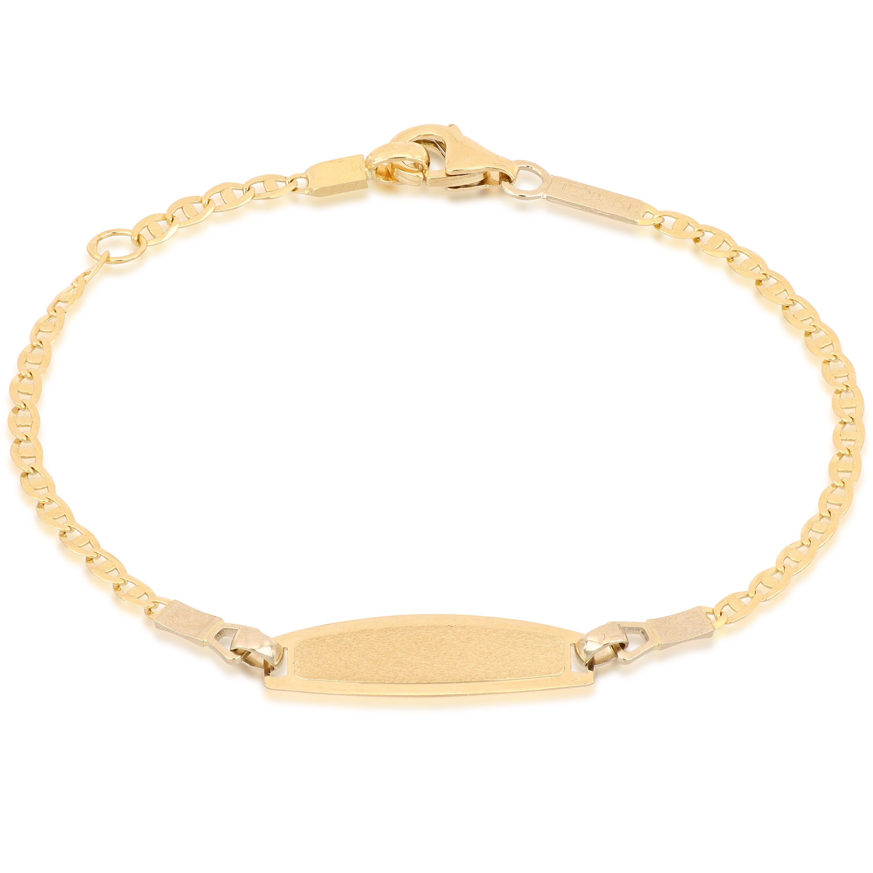 18K Italian Gold Baby Identity Bracelet – SKU 803321746626