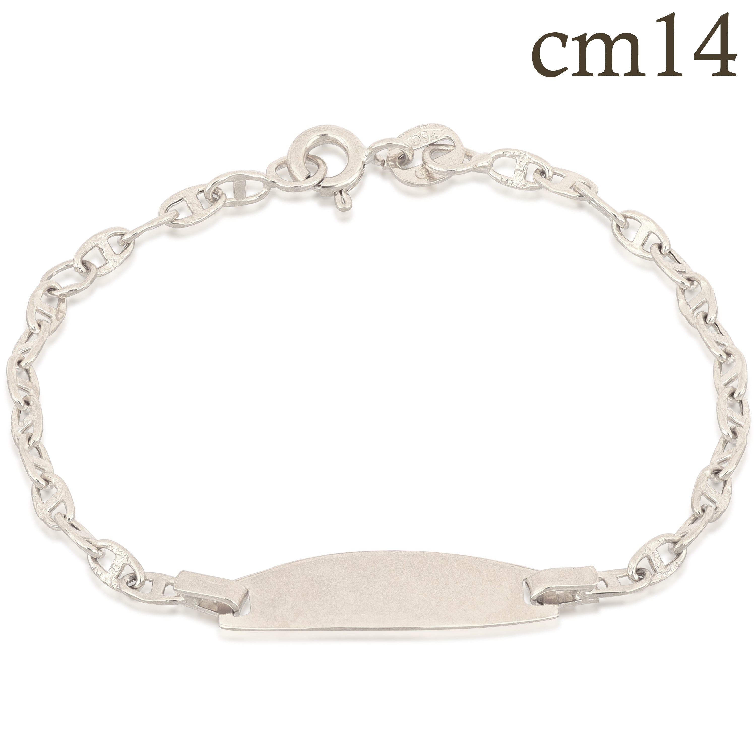 18K Italian Gold Baby Identity Bracelet – SKU 803321747394