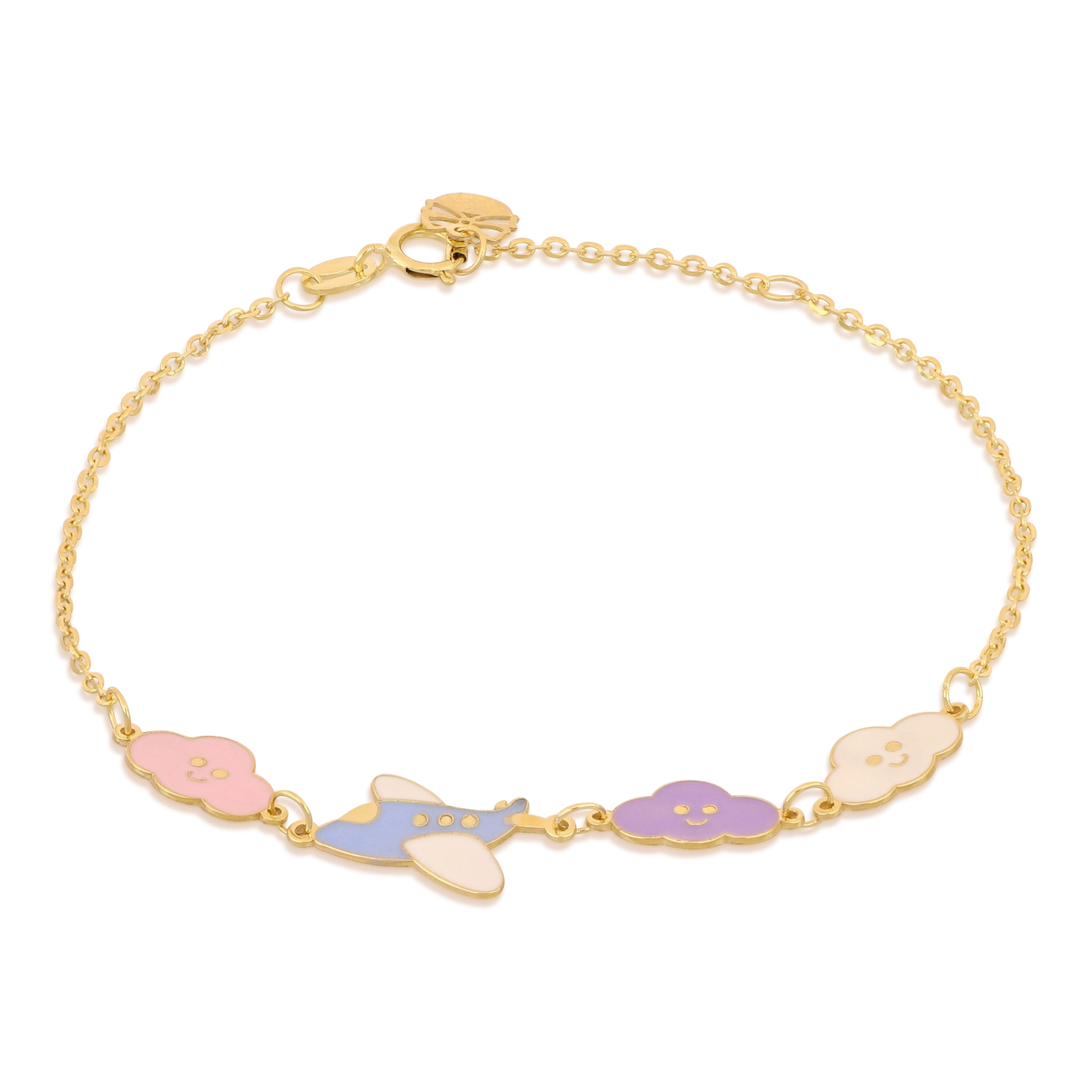 18K Italian Gold Baby Chain Bracelet – SKU 803321748560