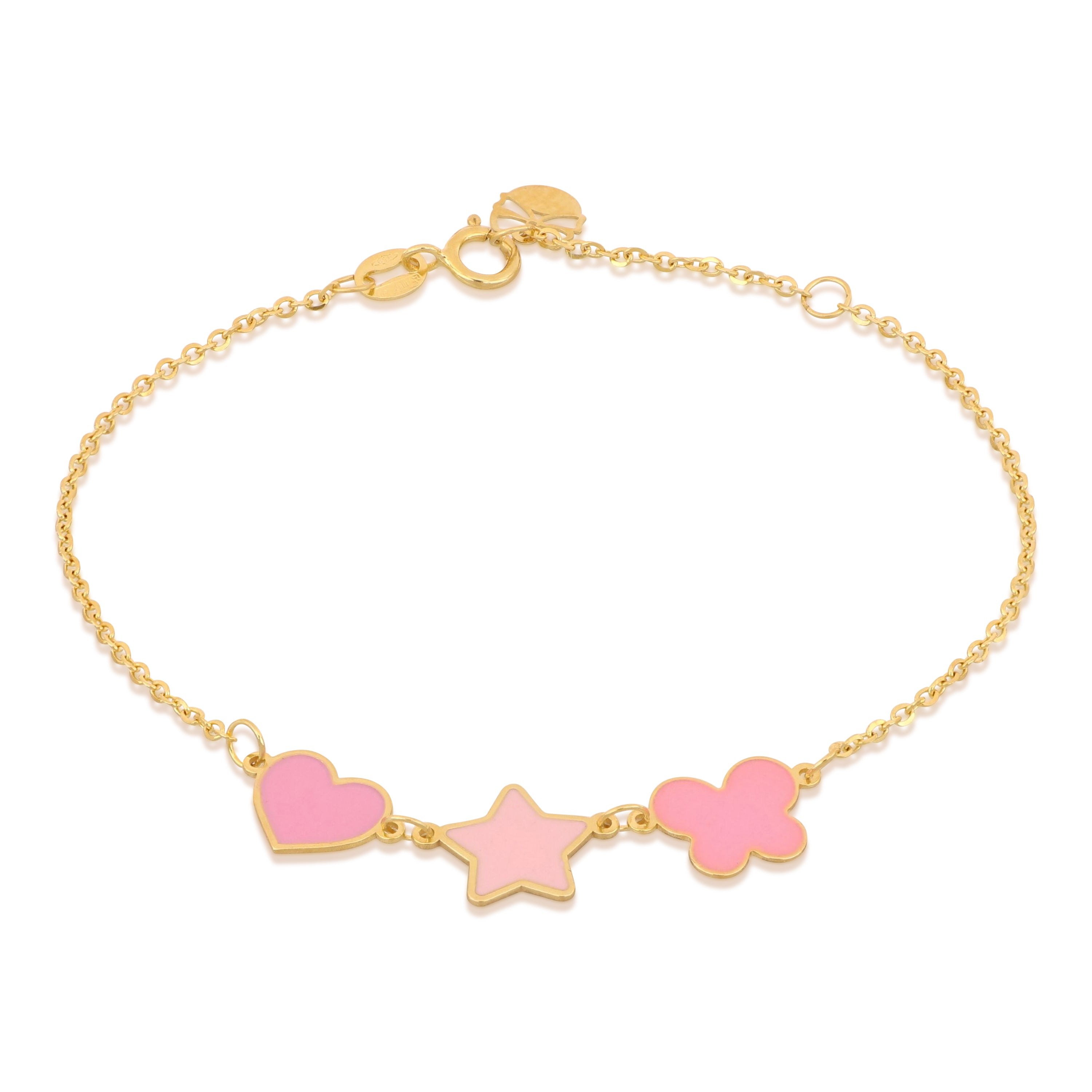 18K Italian Gold Baby Chain Bracelet – SKU 803321748563