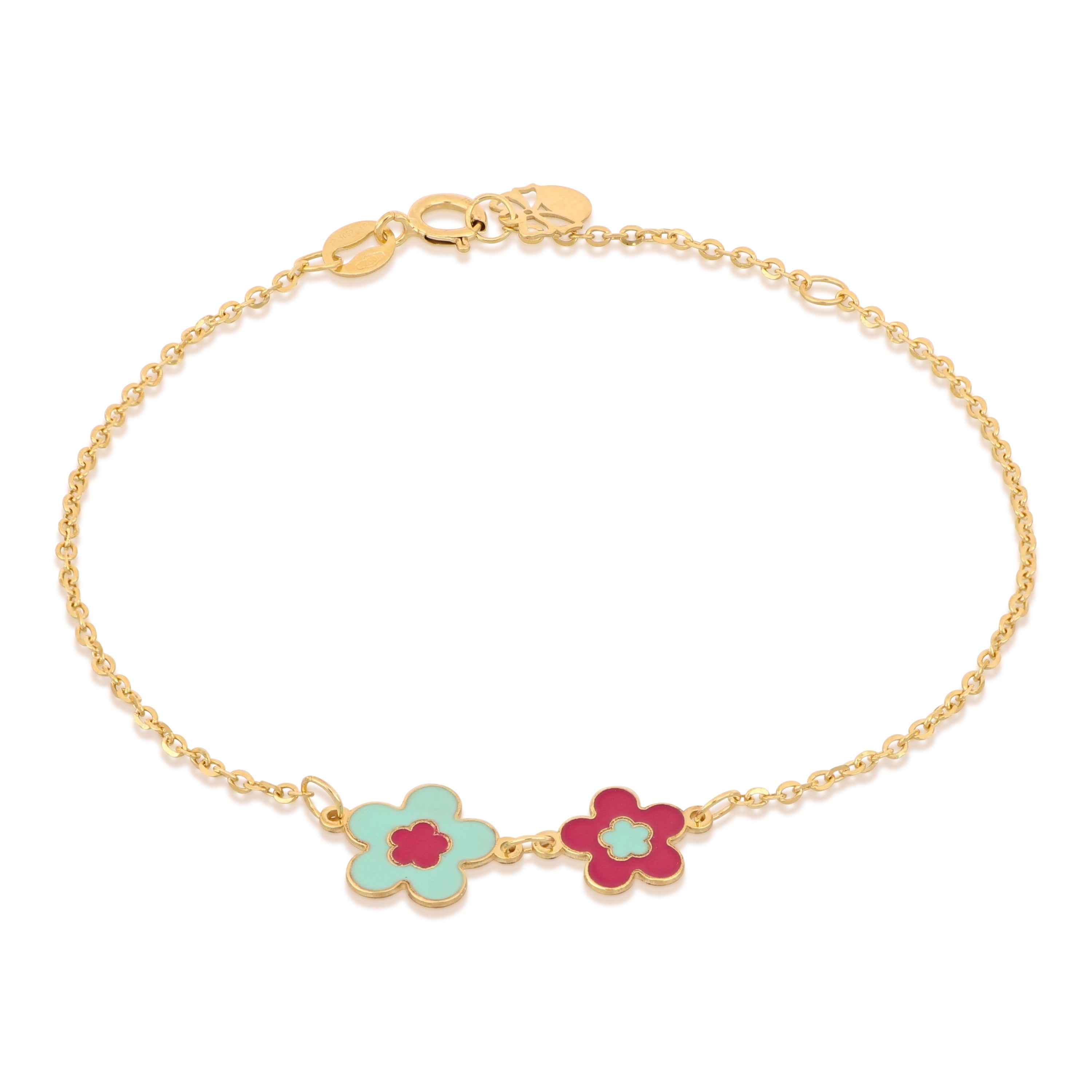 18K Italian Gold Baby Chain Bracelet – SKU 803321748566