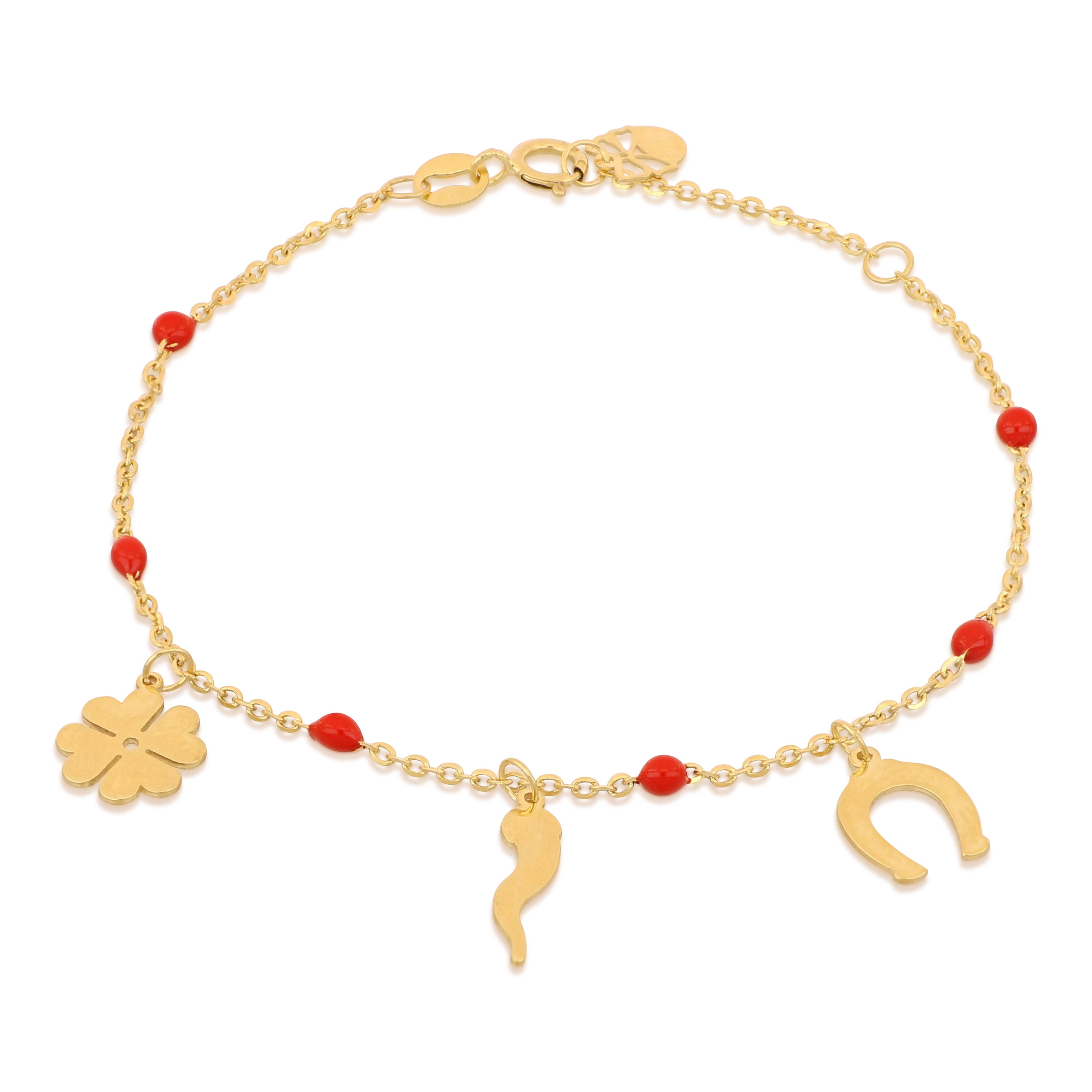 18K Italian Gold Baby Chain Bracelet – SKU 803321748569