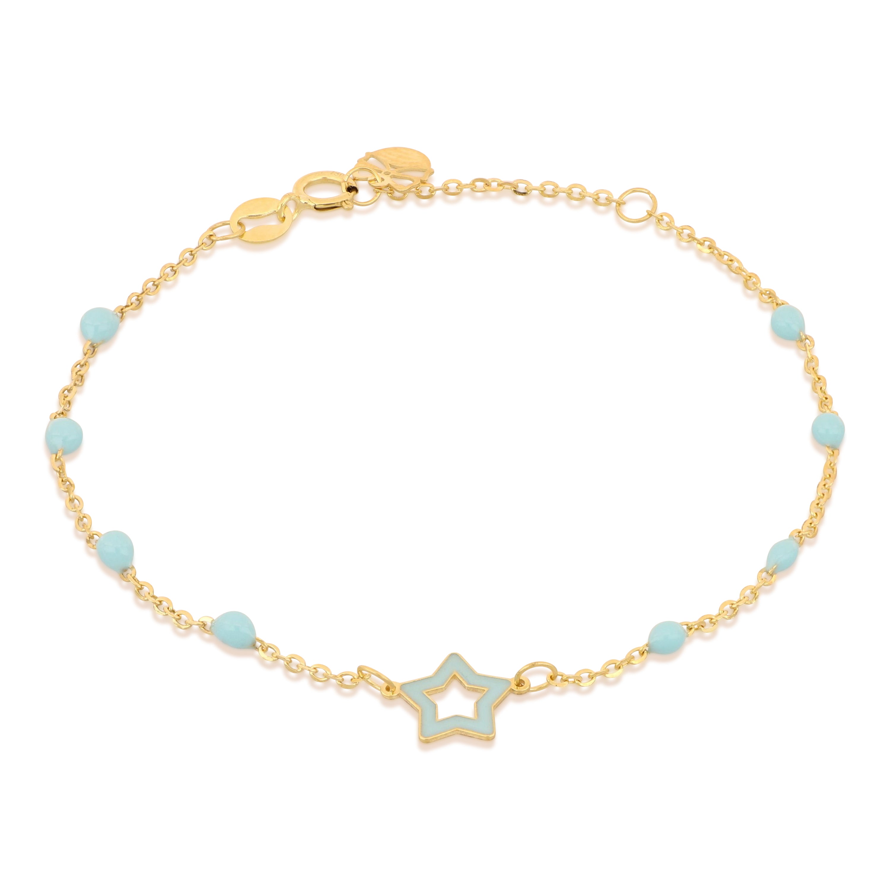 18K Italian Gold Baby Chain Bracelet – SKU 803321748570