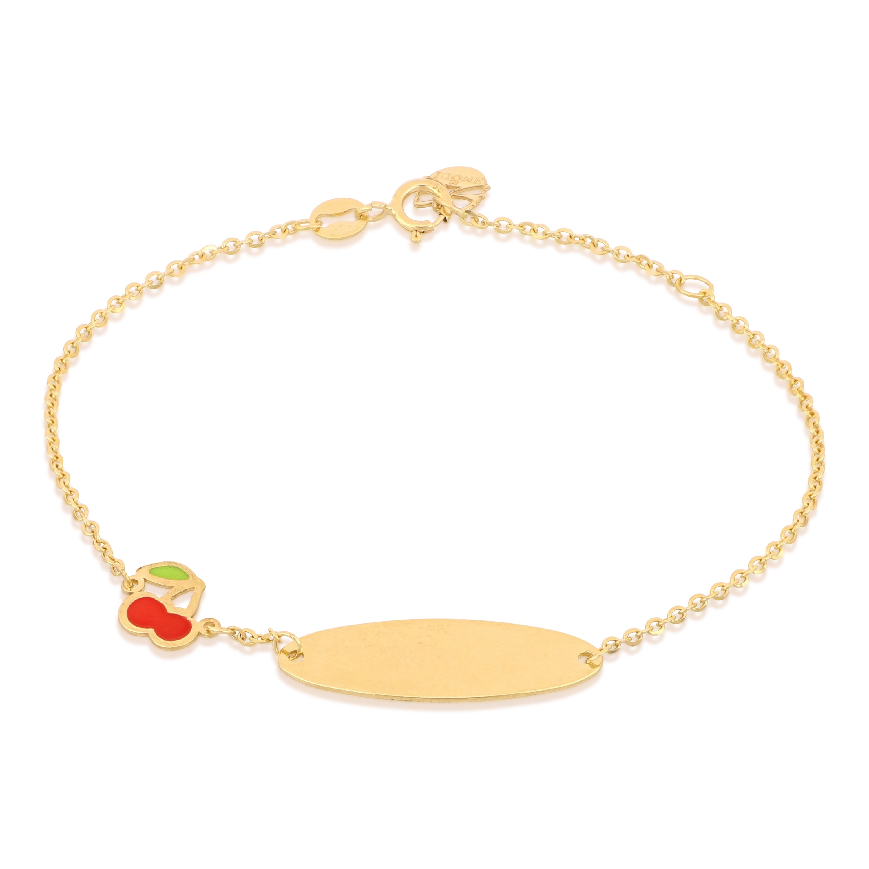 18K Italian Gold Baby Identity Bracelet – SKU 803321748580
