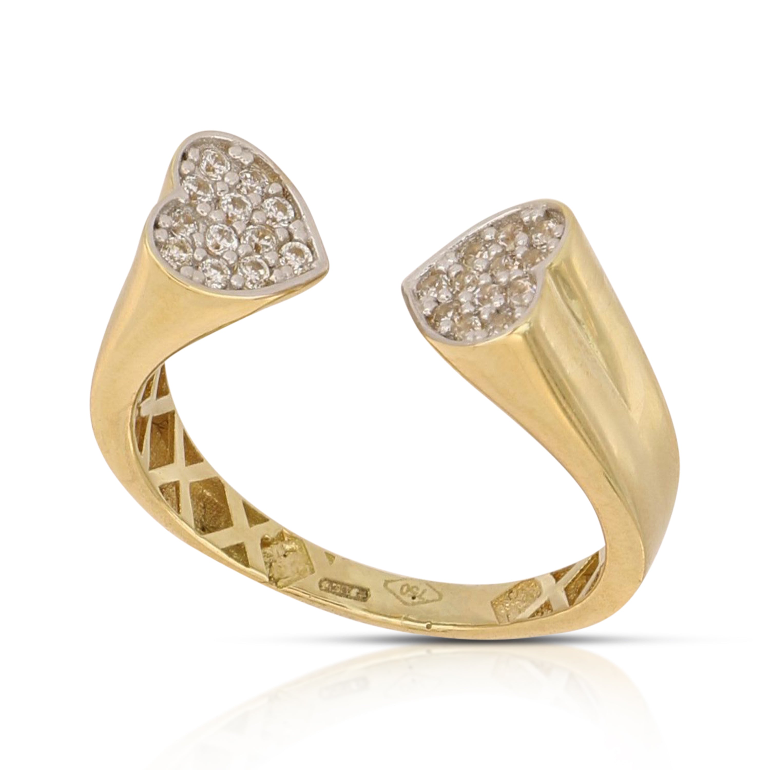 Two tone kissing hearts - 803321750328