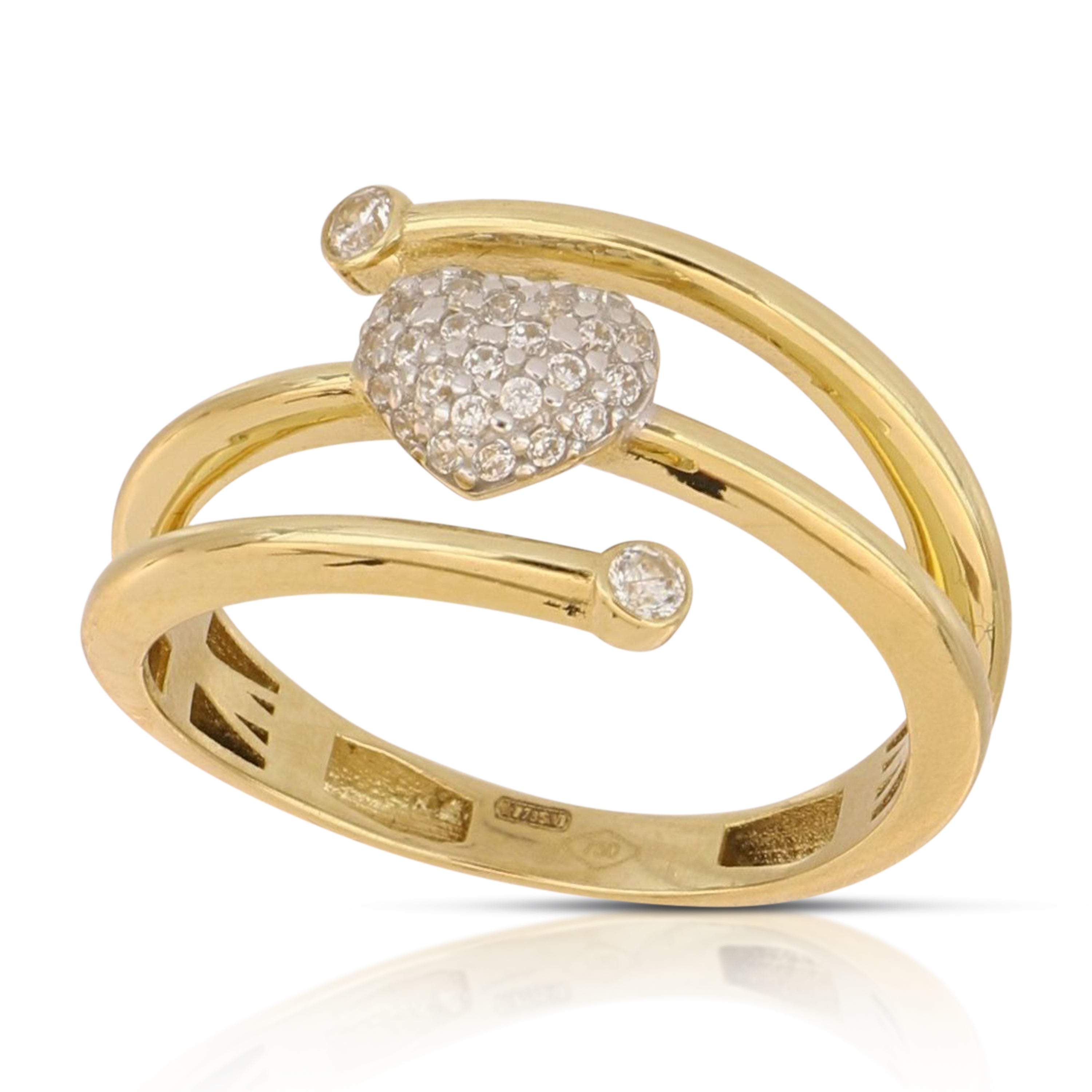 Two tone Cocktail ring - 803321750329