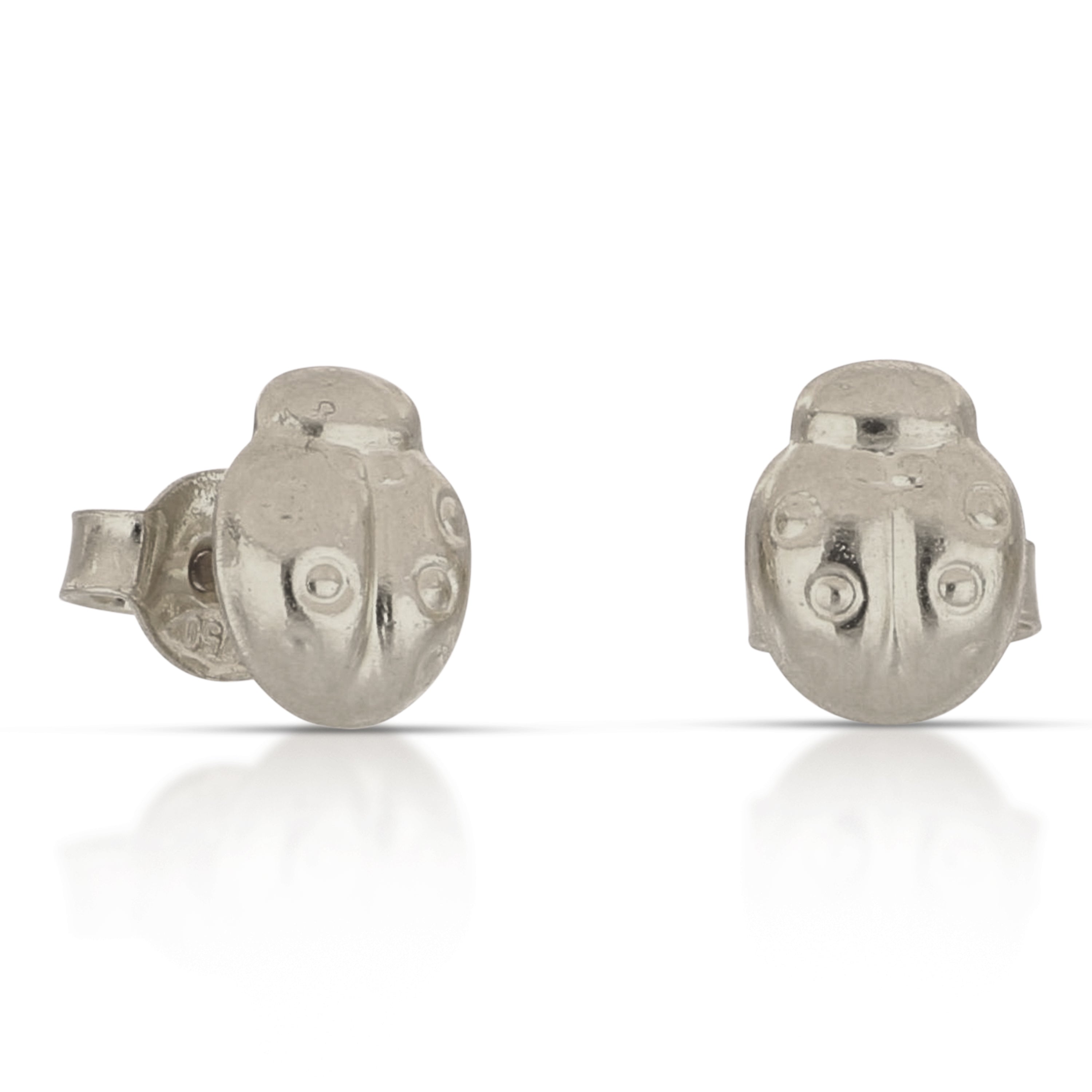 18K Italian Gold Stamped Ladybug earrings – SKU 803321751465