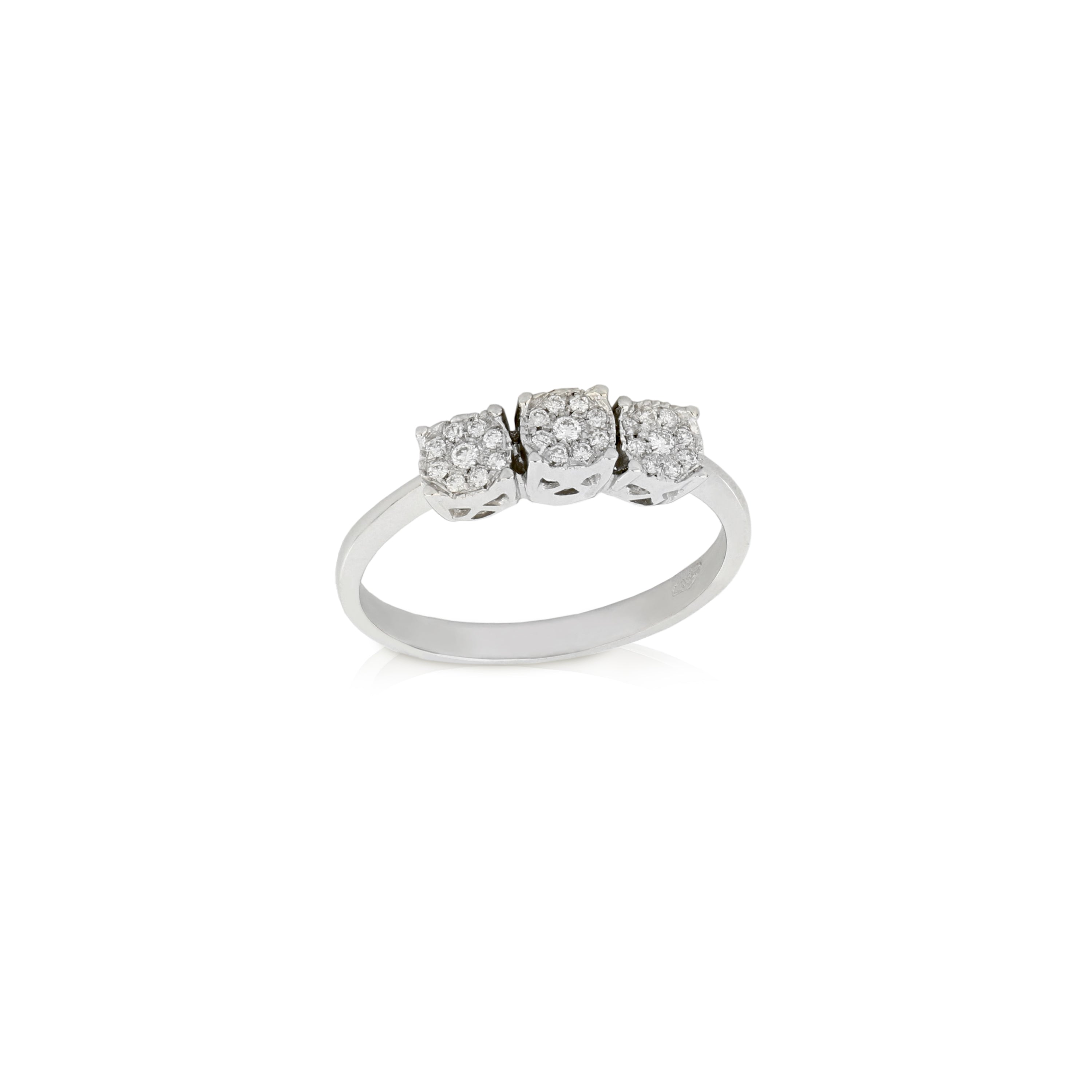 Magic trilogy ring with brilliants - GDAN00007