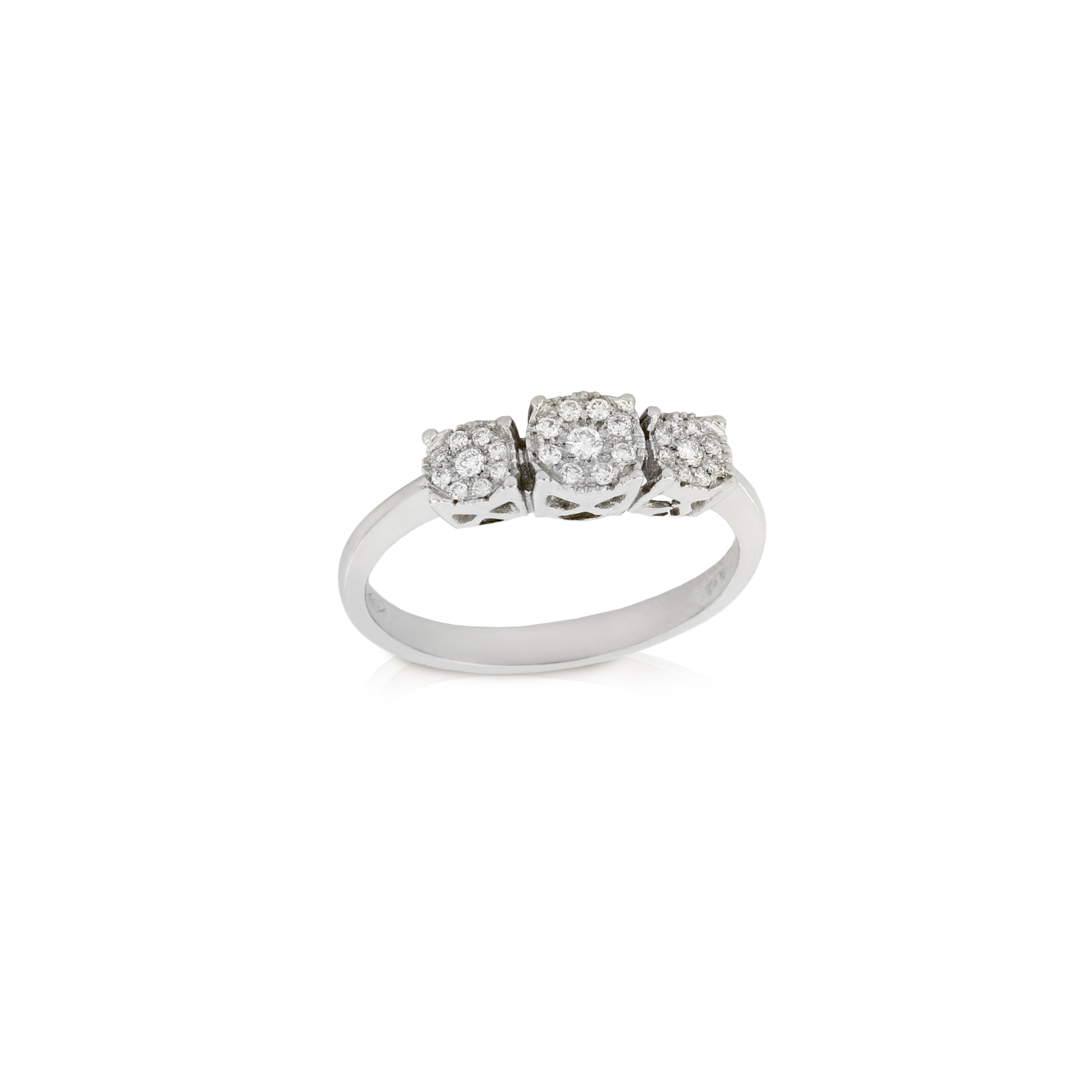 Magic trilogy ring with brilliants - GDAN00008