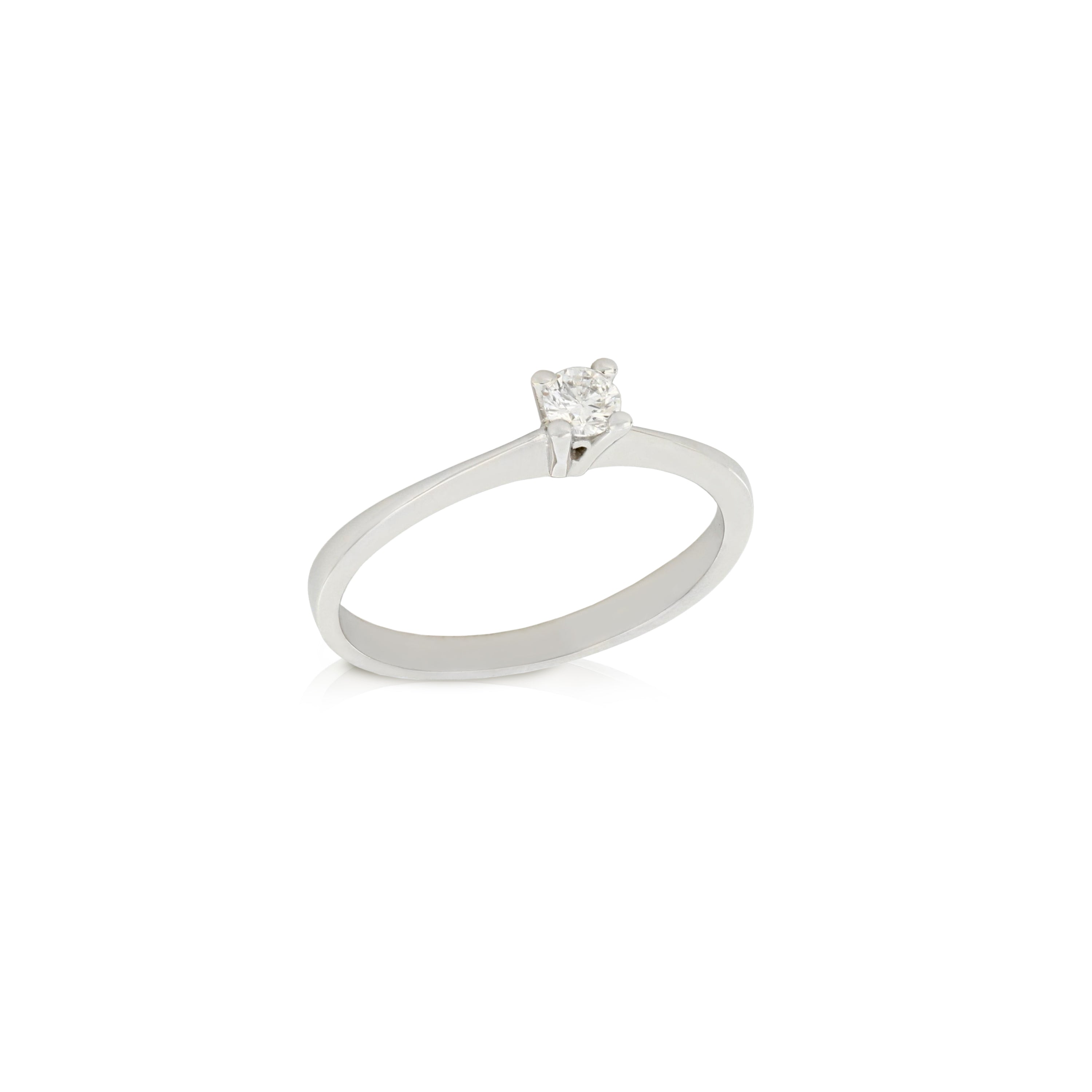 Solitaire ring with brilliants - GDAN00013