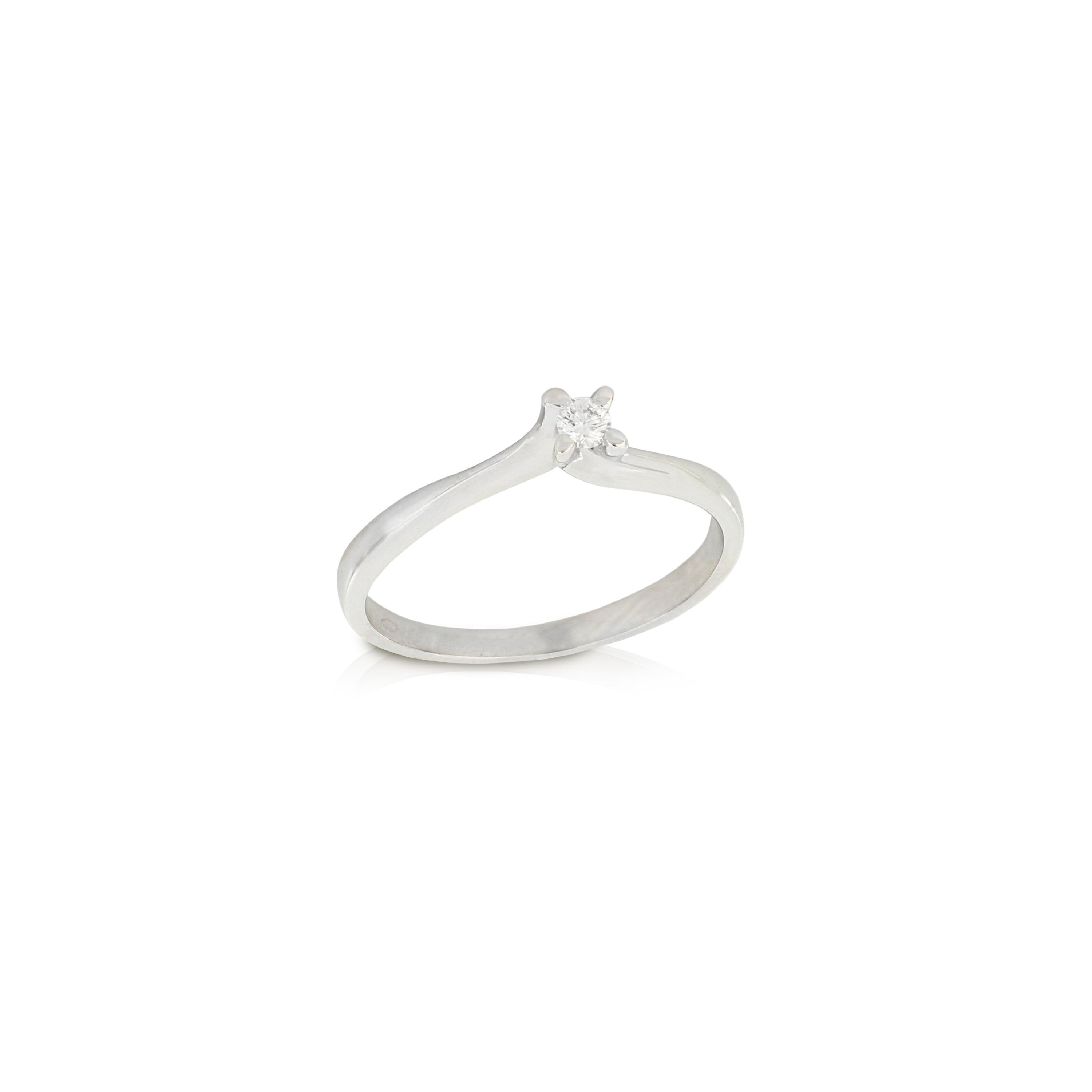 Solitaire ring with brilliants - GDAN00015