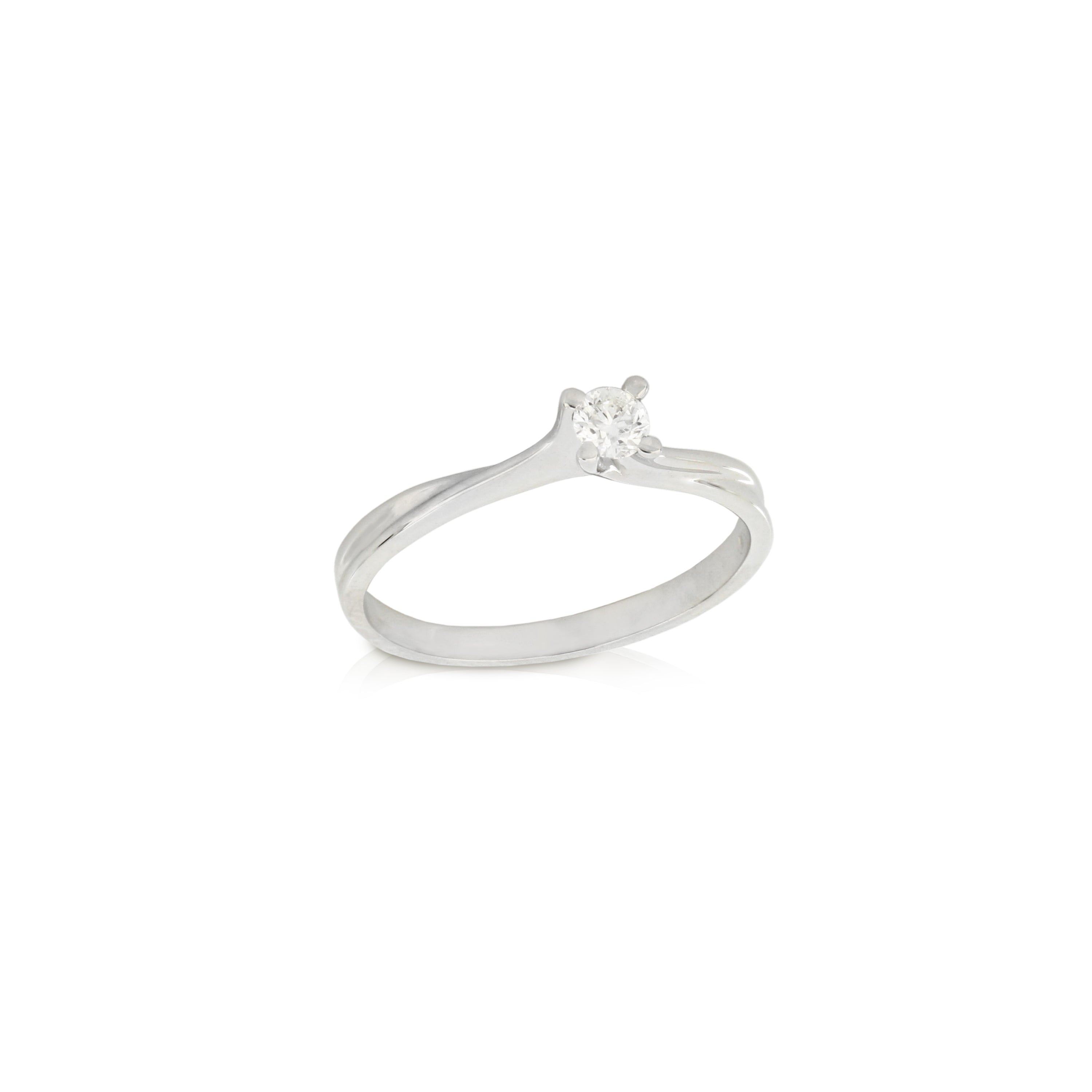Solitaire ring with brilliants - GDAN00017