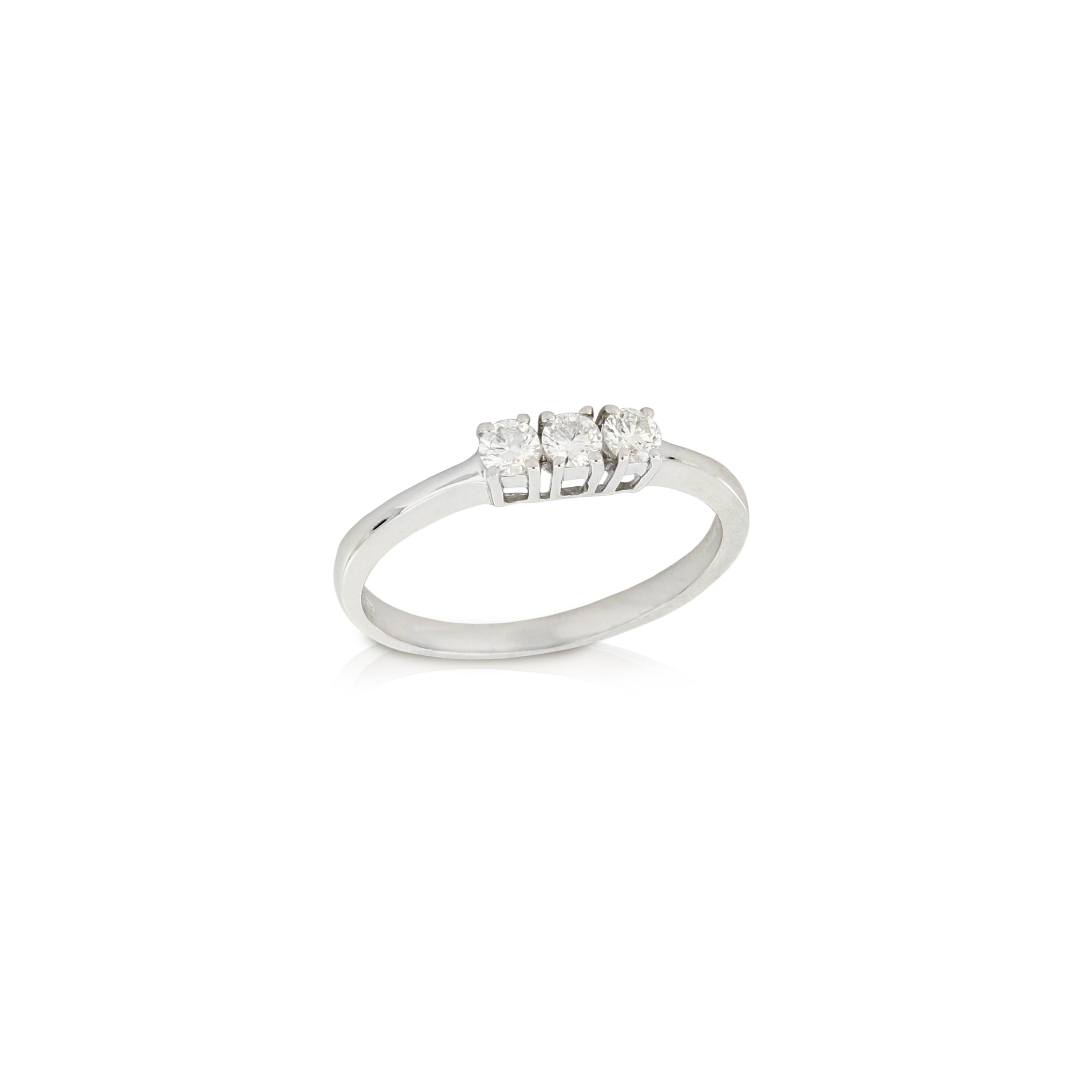 Trilogy ring with brilliants - GDAN00019