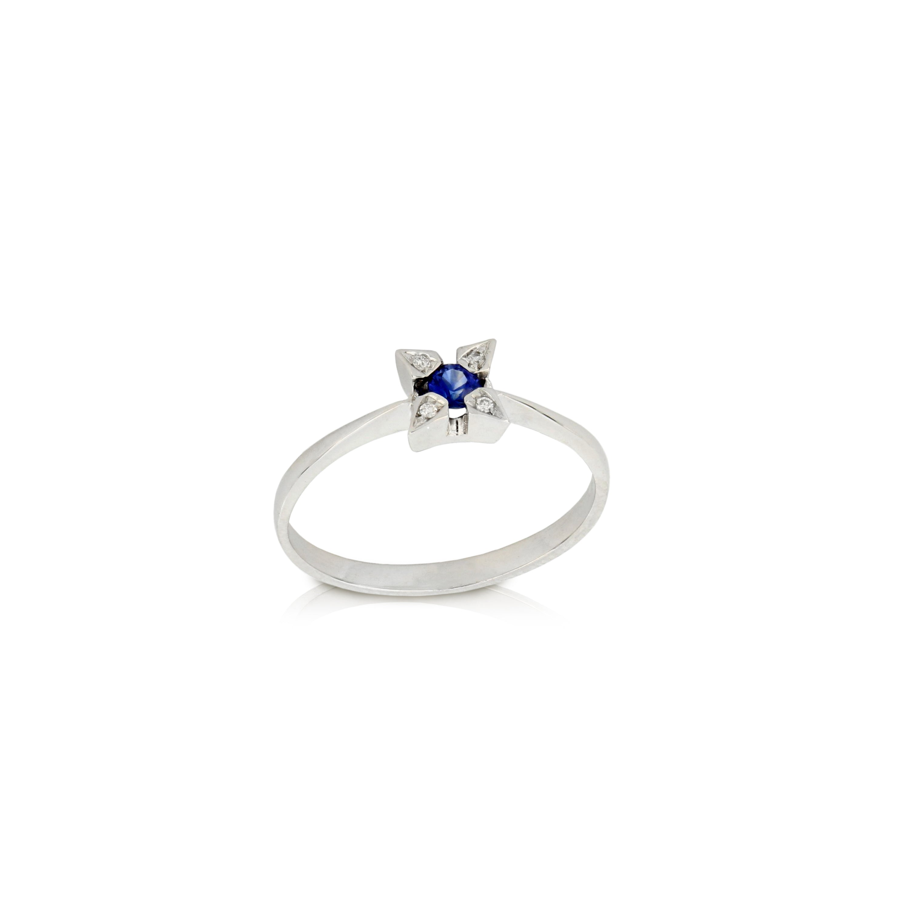 Solitaire ring with brilliants - GDAN00024