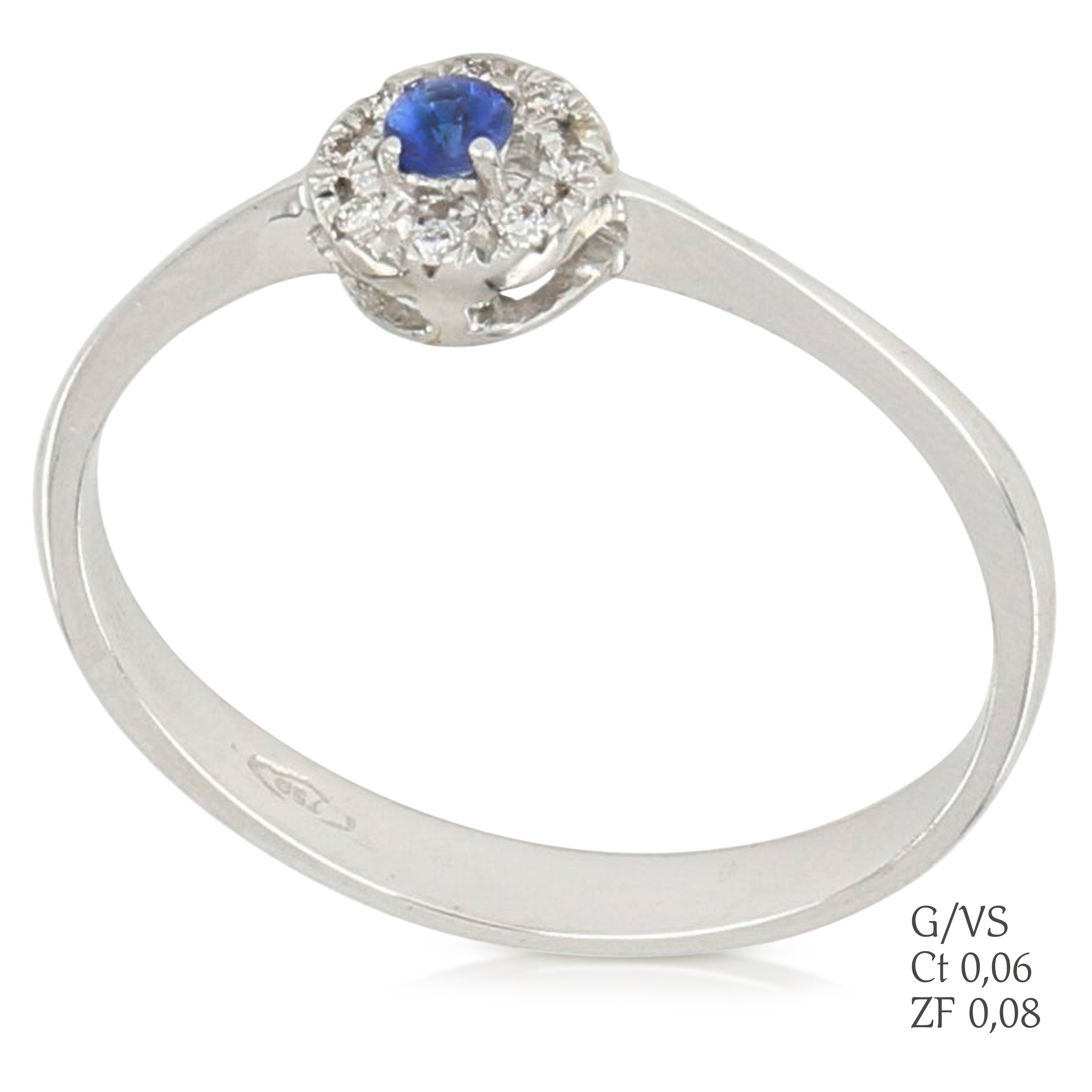 Diamond Ring and Sapphire - GDAN00047