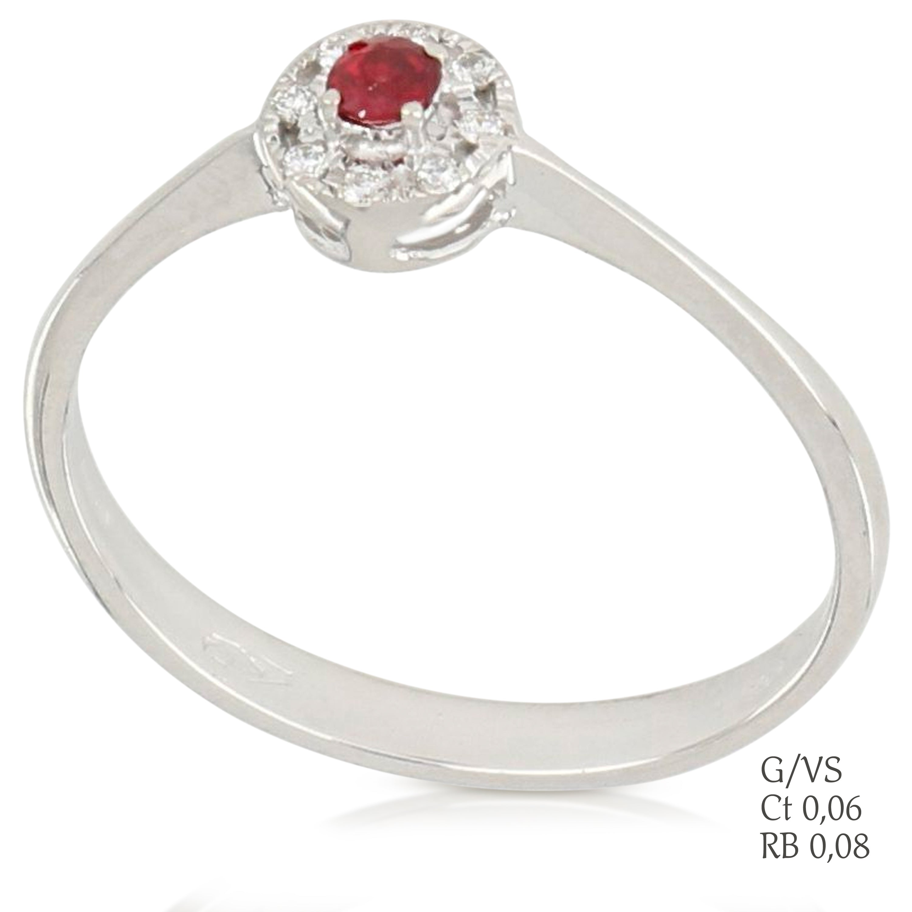 Diamond Ring and Ruby - GDAN00049