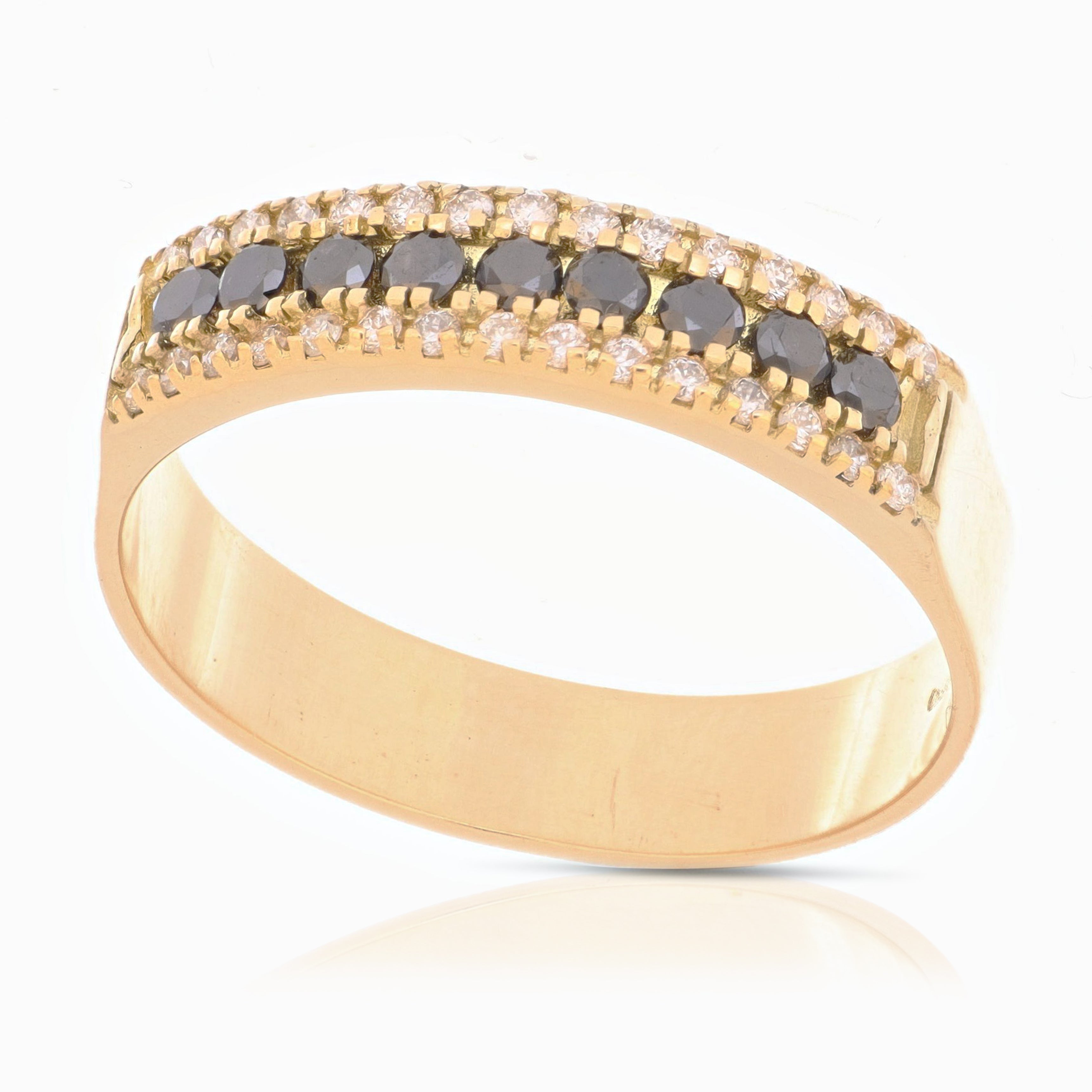 Black and white ring - GTDAN00006